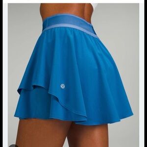 lululemon athletica Vibrant Blue Layered Skater Skirt with Short Size 2